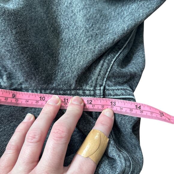 AGOLDE 90's Mid Rise Loose Jean Outline Wash Distressed Gray - Picture 10 of 11